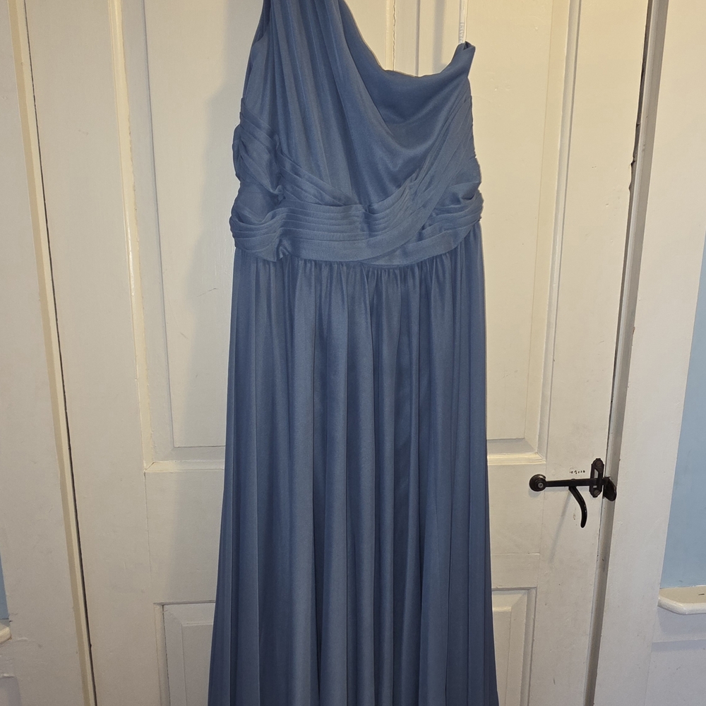 David's Bridal Blue Gown